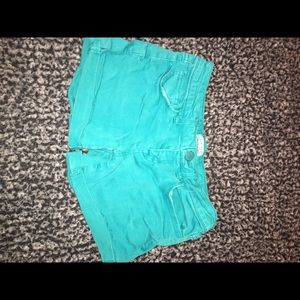 Teal cute jean shorts from Aeropostale🔆